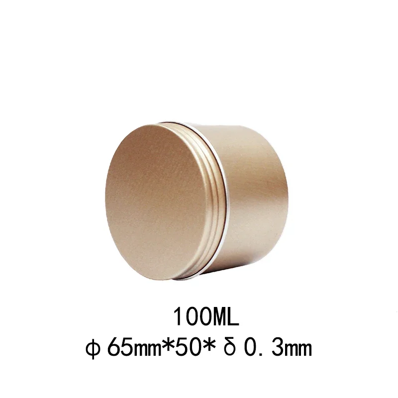 16Pcs 100ML Aluminum Storage Jar Tin Empty Metal Cream Lip Balm Container With Lid Bulk Pot Silver Can storage can