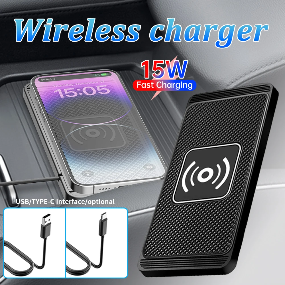 Car Wireless Phone Charger Charging Pad Dashboard Holder Stand Non-slip Car Wireless Phone Charger Charging Pad Dashboard Holder Stand Non-slip