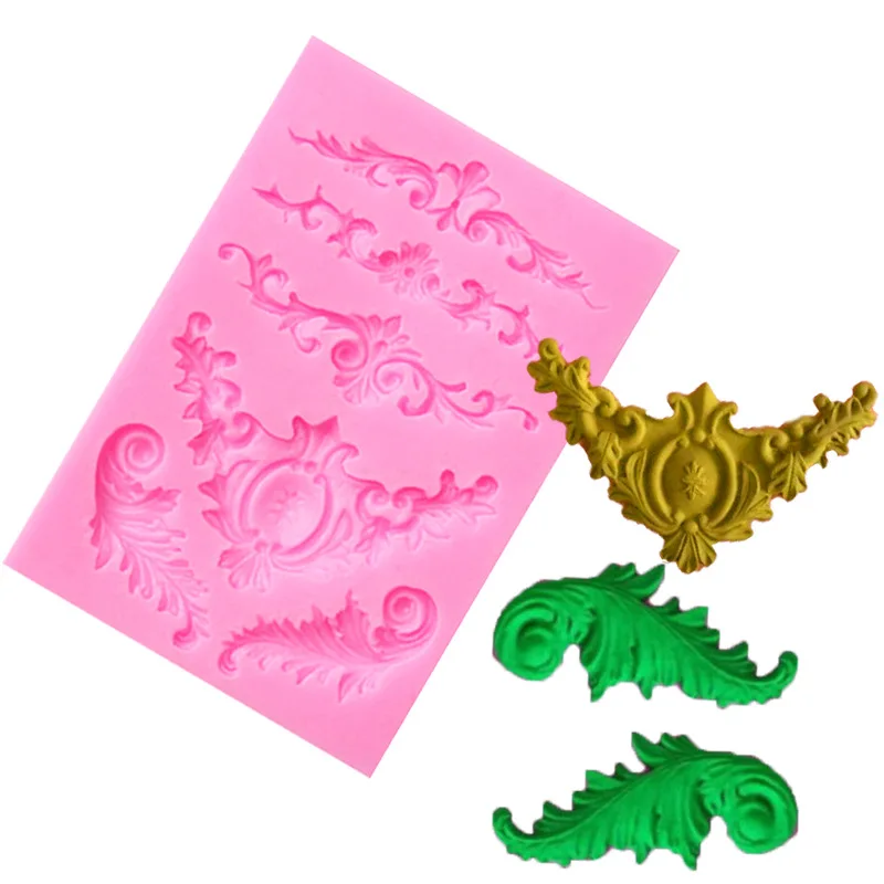 

3D European Style Photo Frame Shape Silicone Mold DIY Retro Embossed Relief Fondant Jelly Chocolate Cake Decor Clay Resin Mould