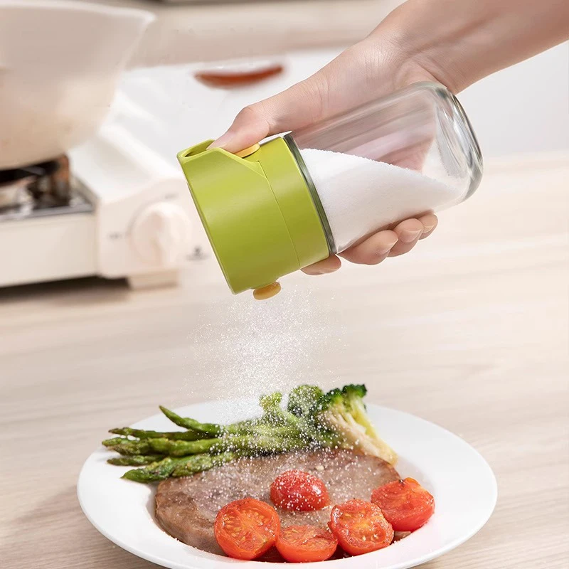Pressure Orifice Quantitative Control Salt Bottle Seal Kitchen Seasoning Bottle Pot Sprinkle Salt