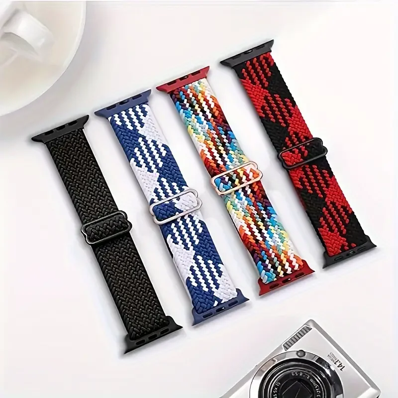 Braided Solo Loop Elastic Nylon Bracelet