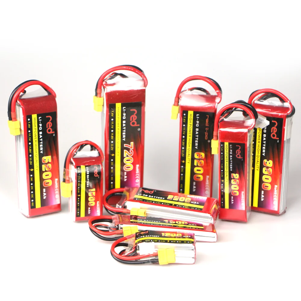 

new 2S RC LiPo Battery 7.4v 1500 1800 3300 4200 5200 6200mAh 25C 35C 60C For RC Toy Drone Helicopter Car 7.4V Battery AKKU