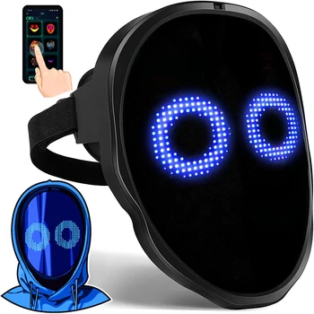 Led Mask with Bluetooth App Control Programmable Face Transforming Light 1