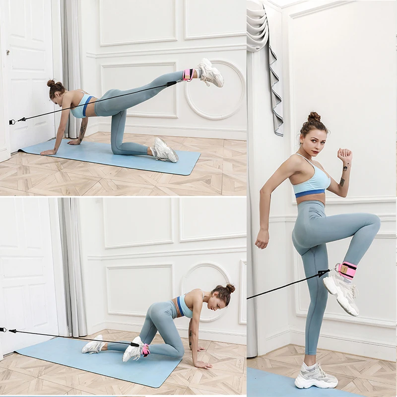 Gym Ankle Straps Adjustable Neoprene Padded Cuffs Ankle Weight Leg Fitness sports Training equipment For Cable Machines 1PC fitness ankle straps ankle straps ankle wrist cuffs ankle wrist weights
