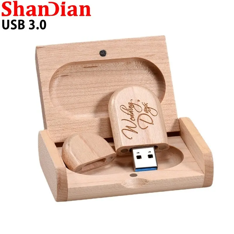 Flash Drive de Madeira com Logotipo Memory Stick Presentes de Casamento Memory Stick Usb 3.0 Flash Drive 64gb 128gb 32gb 10 Pcs Lot - Imagem 6