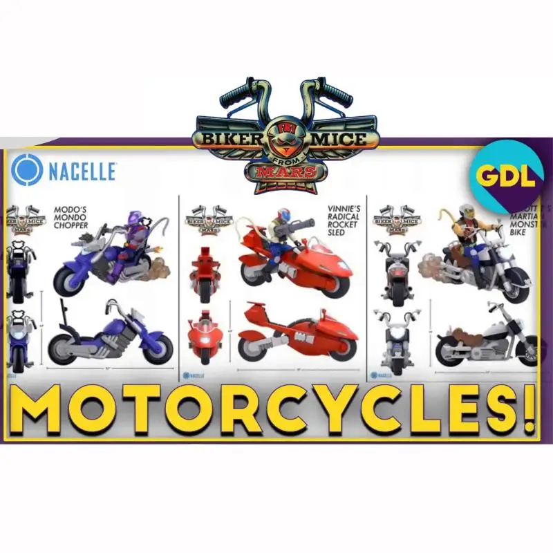 

[Pre-Sale] Nacelle Biker Mice From Mars Motorcycle Action Figure Anime Hobby Collection Free Shipping Birthday Present Model Toy