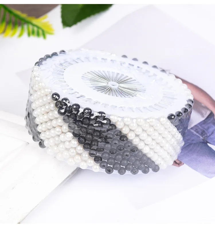 40/240/480pcs 바느질 액세서리 라운드 진주 스트레이트 헤드 핀 Dressmaking 코사지 핀 DIY 공예 자수 패치 워크 도구