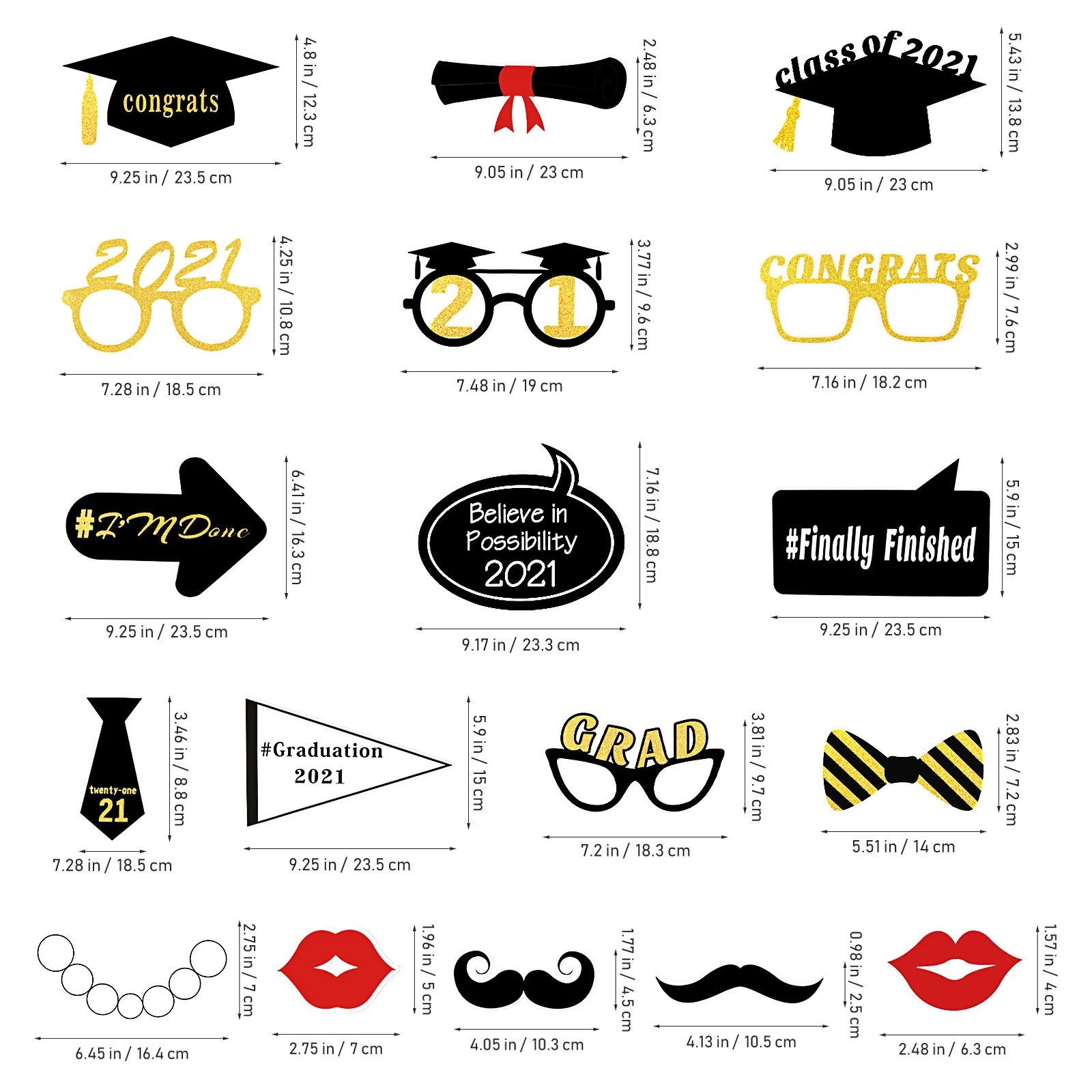 Graduation Party Props Photo for Graduates Handy Selfie Finish School Wooden Booth