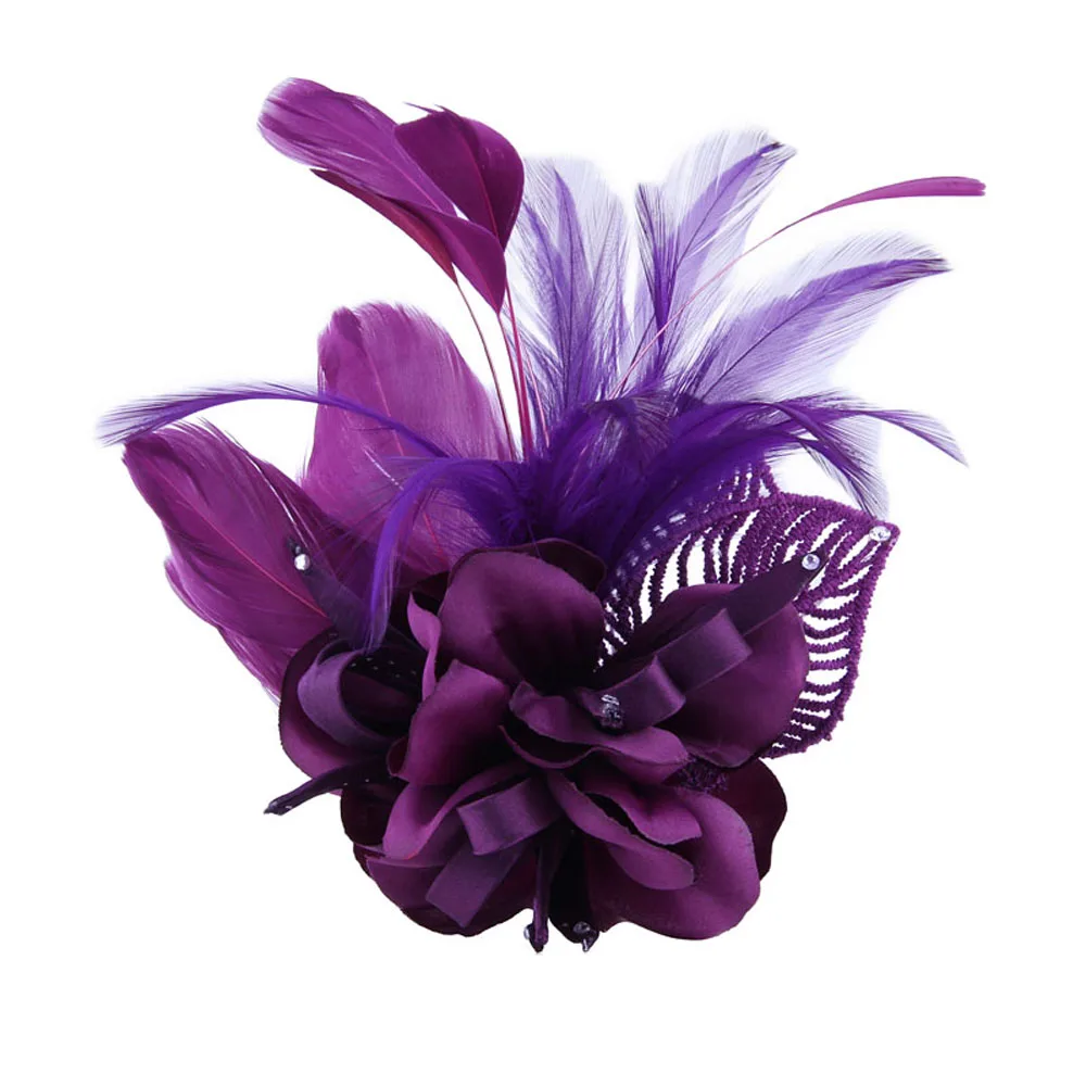 New Women Men Brooch Pin For Cocktail Hat Wedding Tea Party Performances Hair Clip Accessories Headwear Best Gift