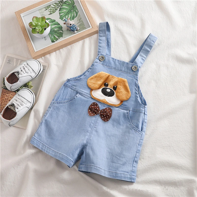 IENENS Boy Girl Soft Overalls Shorts 