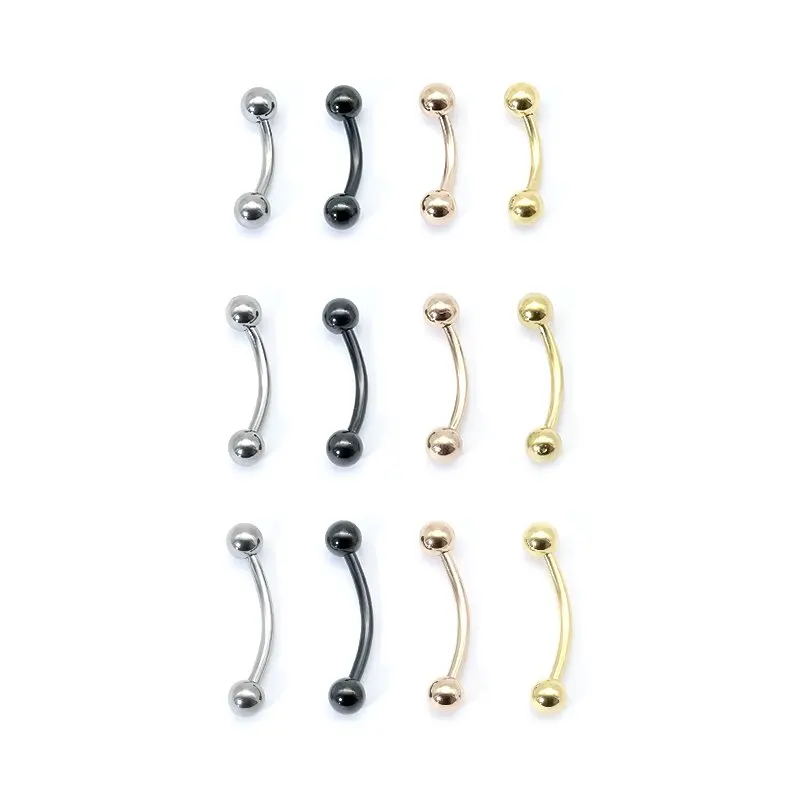 Curved Barbell Eyebrow Piercing 3mm Curved Barbell Piercings