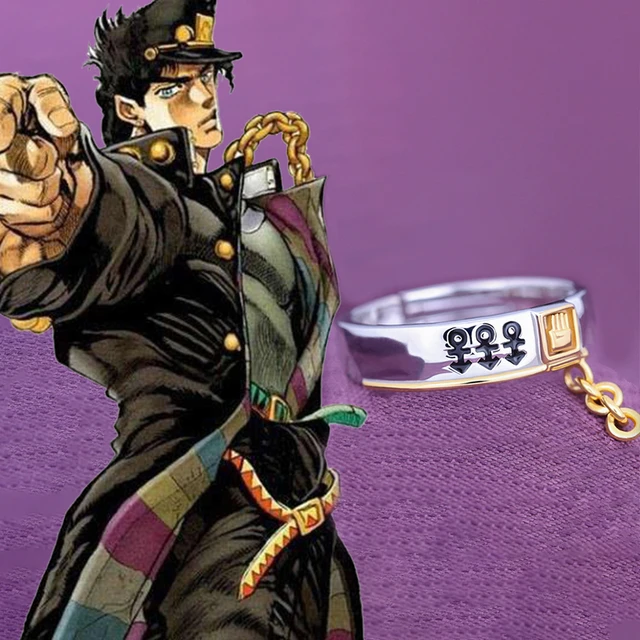 Anime JOJO JoJo's Bizarre-Adventure Jotaro Kujo Adjustable 925