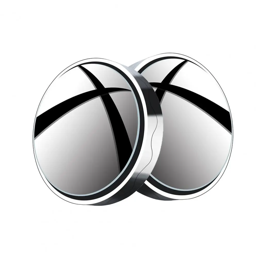 

2Pcs Car Rearview Adjustable Parking Helper Compact Small Round Mirror Blind Spot Mirror Car Accessories