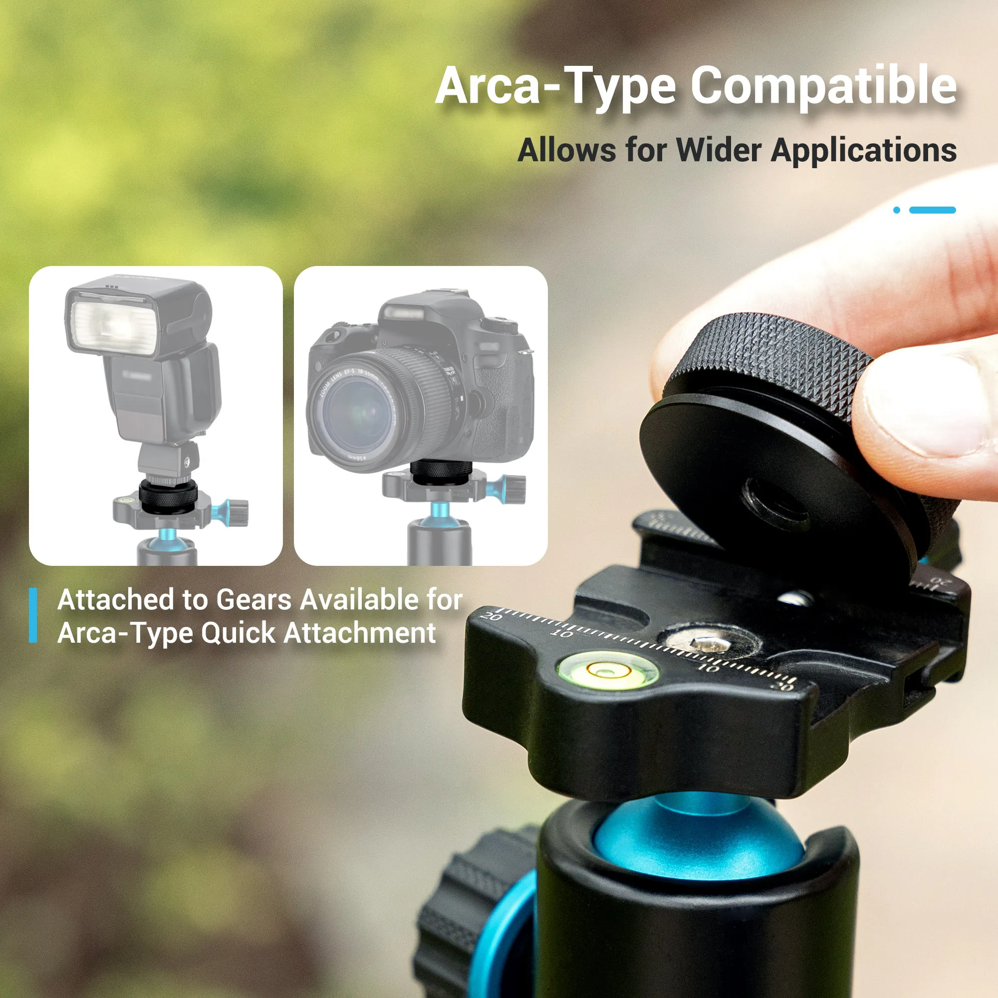 JJC Male 1/4"-20 to Female 3/8"-16 Threaded Screw Converter Adapter for Mounting Camera Tripod Flash Holder and Other Devices