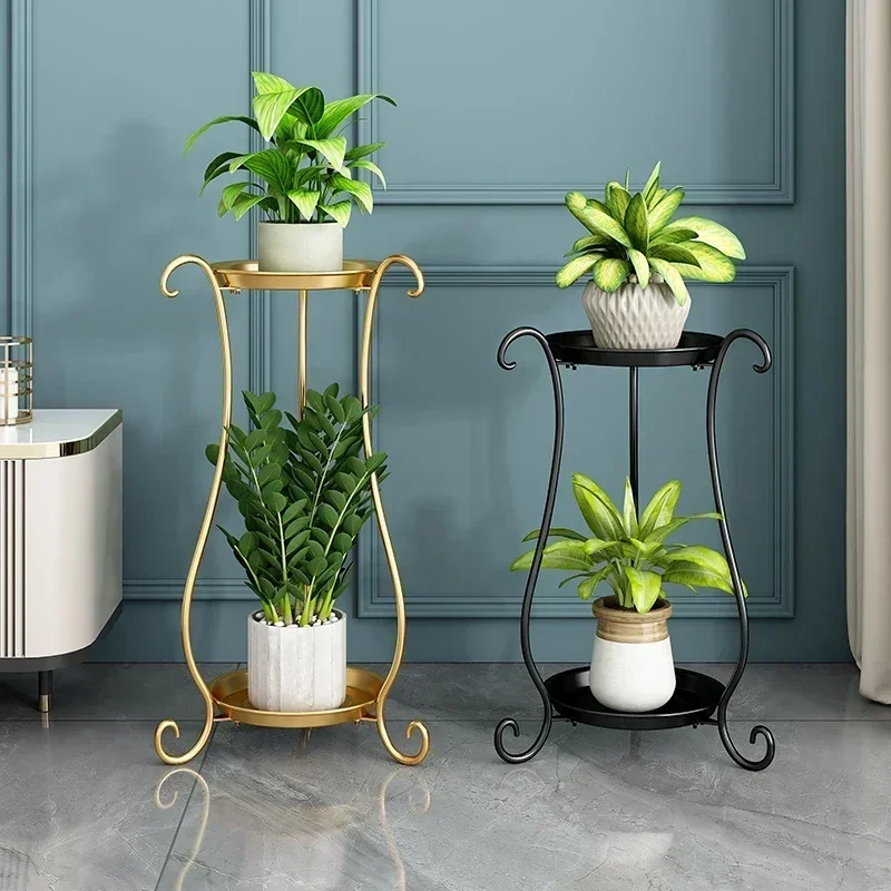 Multilayers Green Pineapple Storage Shelf Iron Hollowed-out Flower Rack Scene Versatile Garden Stand Indoor