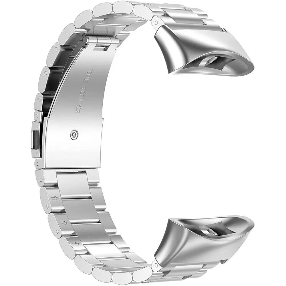 Sleek Three Beads Quick Release Metal Watch Band