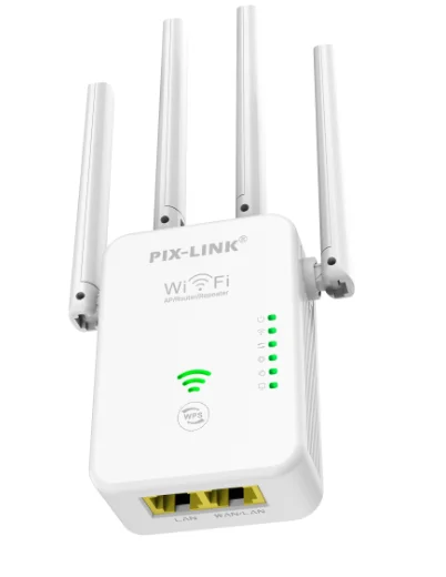 

Повторитель сигнала Wi-Fi PIX-LINK WR49D4Q, усилитель сигнала для дома, усилитель сигнала Wi-Fi, усилитель сигнала для большого радиуса действия Интернета