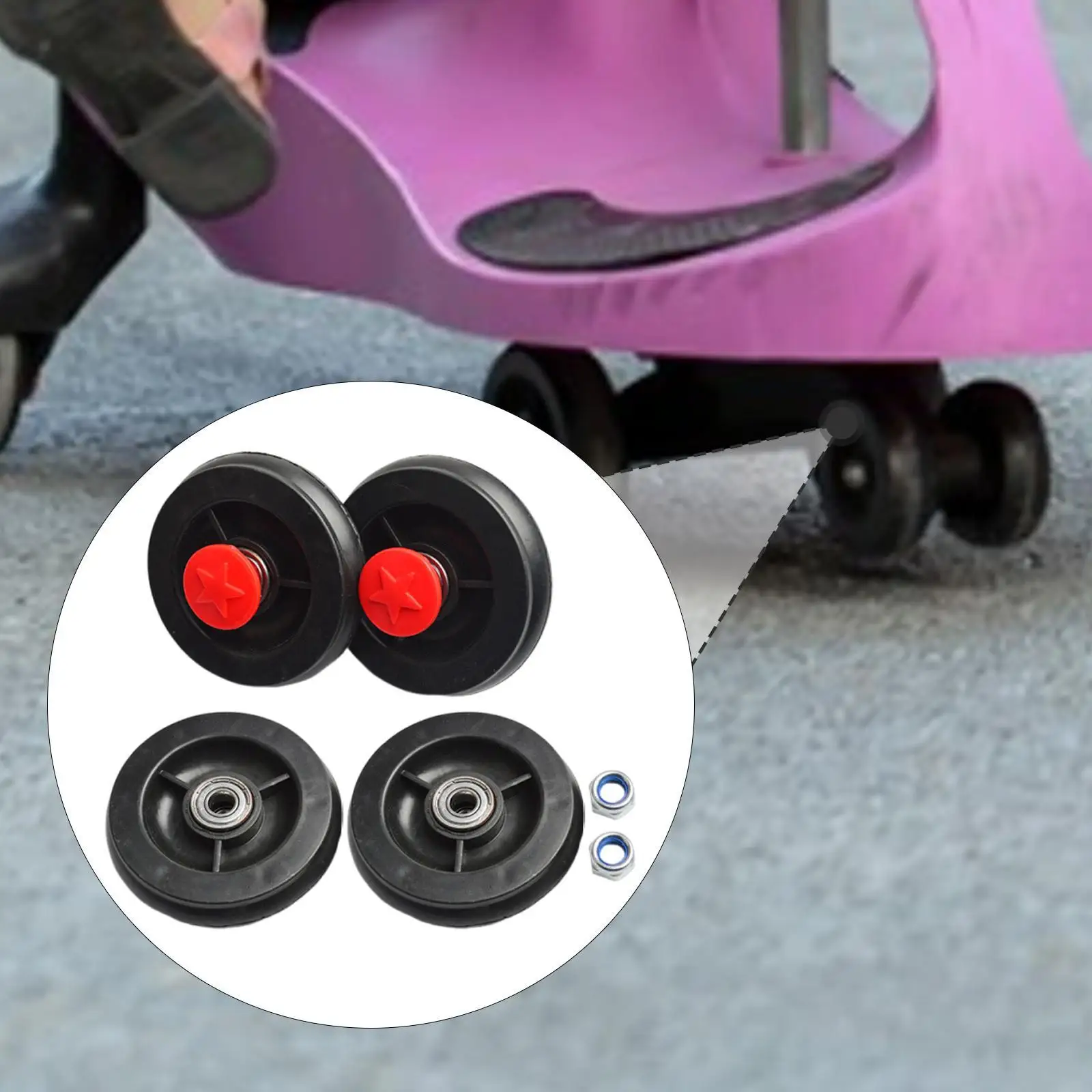4 Children's Rotating Car Wheels Protect Your Floor And Replace The Front 4 Children's Rotating Car Wheels Protect Your Floor And Replace The Front