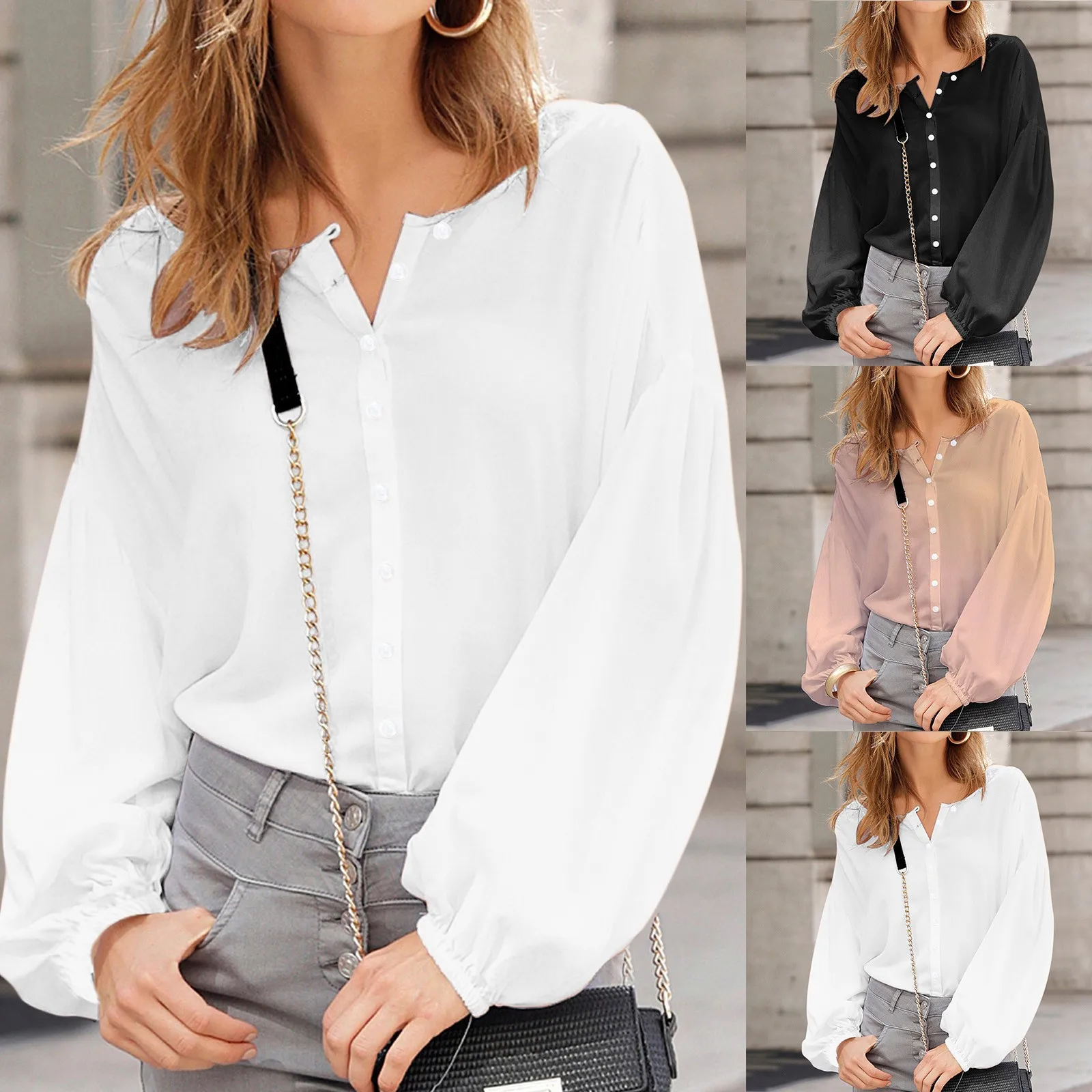 

Новинка 2023, Женская Повседневная Свободная Модная рубашка с рукавами-фонариками, топ, женская рубашка с цветочным принтом, блузки, кардиган, элегантные блузки