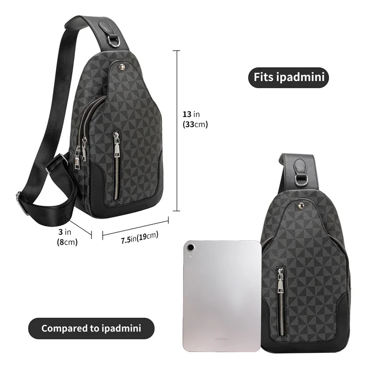 Messenger Bag 2023 New High-quality Windmill Print Chest Bag Fashionable and Versatile Casual High-end Shoulder Bag Men's Waistbag_voghion.com