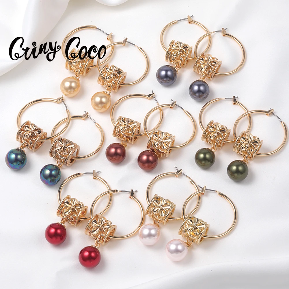 Hangling Earring | Pearl Earrings | Hoop Pearls | Jewelry | Hoop ...