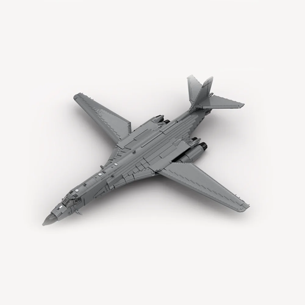 MOC 빌딩 블록 기술 록웰 B-1 랜서 전략 폭격기 모델, DIY 조립 벽돌 장난감, 어린이 크리스마스 선물, 8355 개