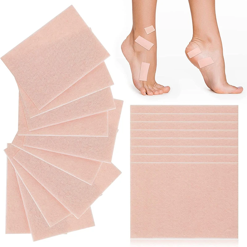 10pcs Precut Moleskin For Blisters For Feet Blister Prevention Foot Protection For Heels Shoes