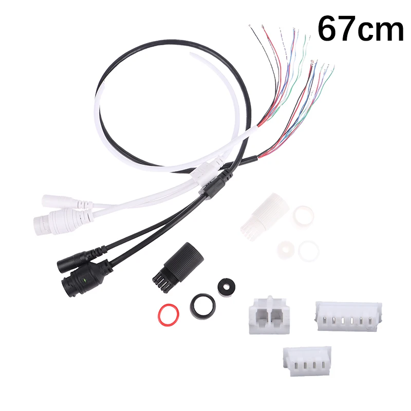 

12V PoE Cable With DC Audio IP Camera RJ45 Cable built in PoE module For CCTV IP Camera
