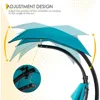 Hammock Chair Lounge Chair w/Built-in Pillow and Removable Patio Swing Lounge Chair Canopy Hammock Arc Stand 1