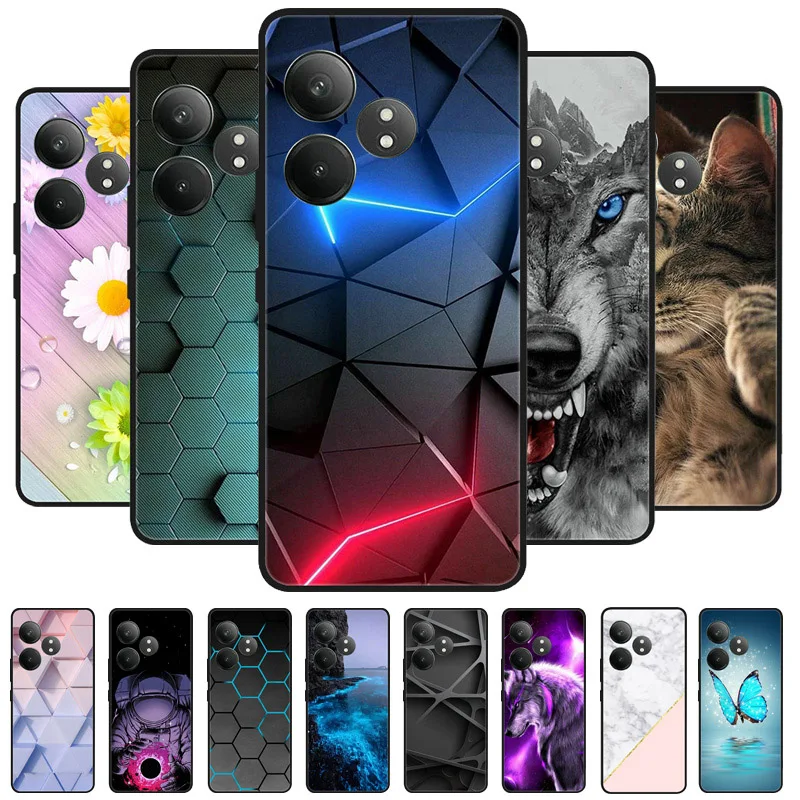 Sleek Black Silicone Phone Cover - Soft TPU Bumper Case & Protector