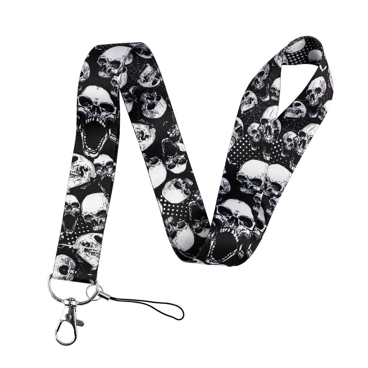 Skeleton Design Lanyard Card Holder and Badge Neck Strap