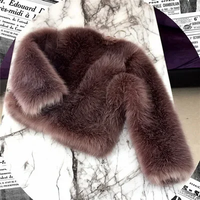 Sand Color Women Slim Short Coat