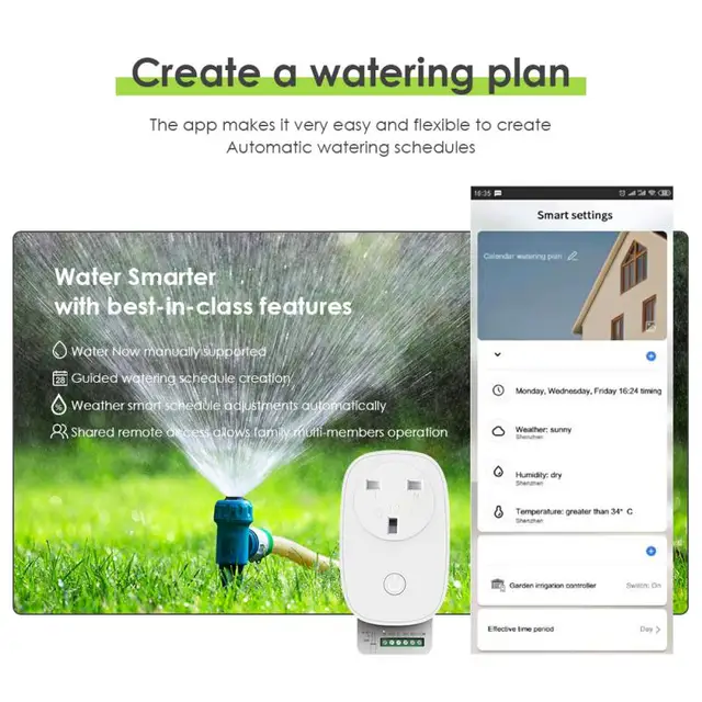 Tuya Wifi Intelligens Mezőgazdasági Kerti Öntözővezérlő Automatikus Öntözési Időzítő Támogatja A Több Szelepek Vezérlő Munkáját Alexkel - Image 2