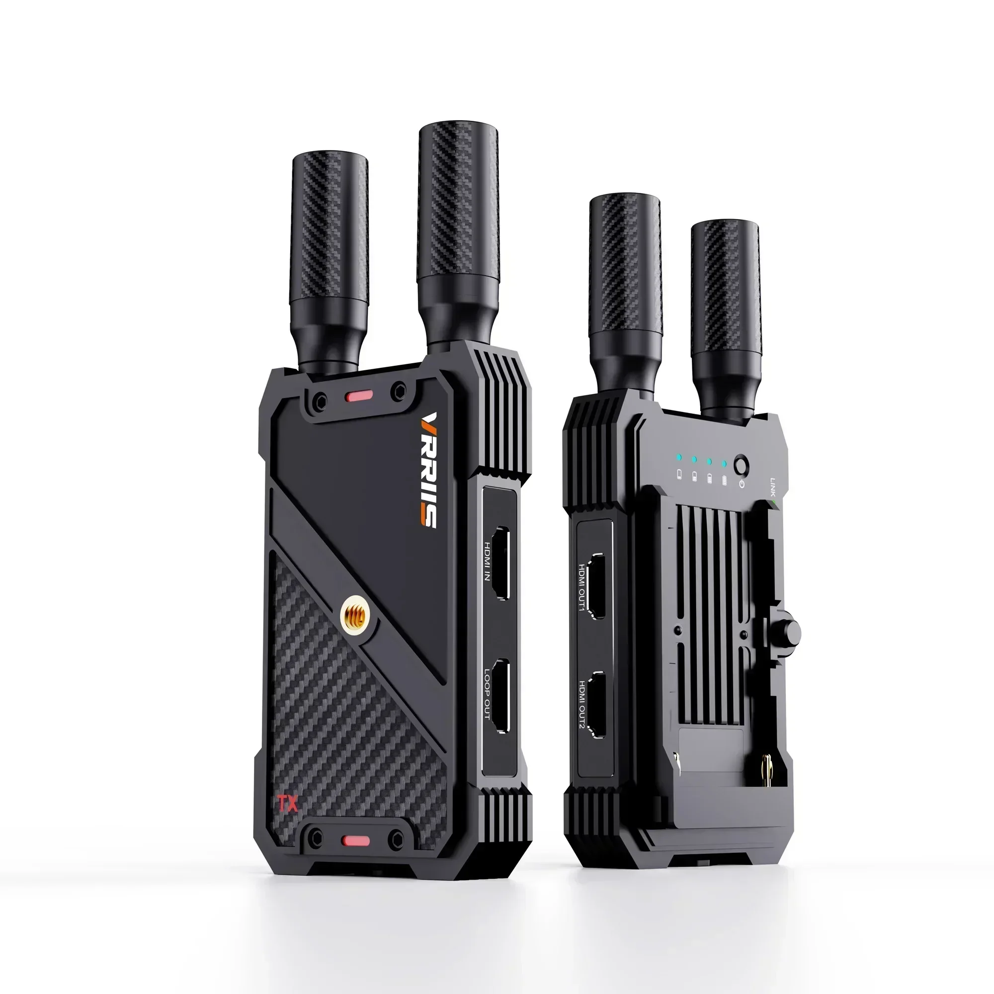 400M Wireless HDMI Extender Video Transmitter and Receiver Support Battery Dual HDMI Display Camera Live Streaming To TV Monitor