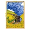 Adult Jigsaw Puzzle 1000PCS Vincent Van Gogh 70*50cm Train Sunflowers Stress Relief Entertainment Toys Paper Puzzles Christmas 3