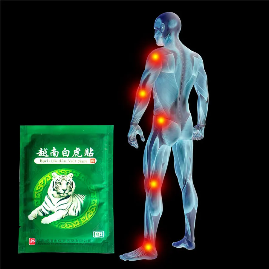 

Wholesale 32Pcs Medical Heating Vietnam White Tiger Analgesic Plasters use for Joints Rheumatoid arthritis Pain Relief Patch