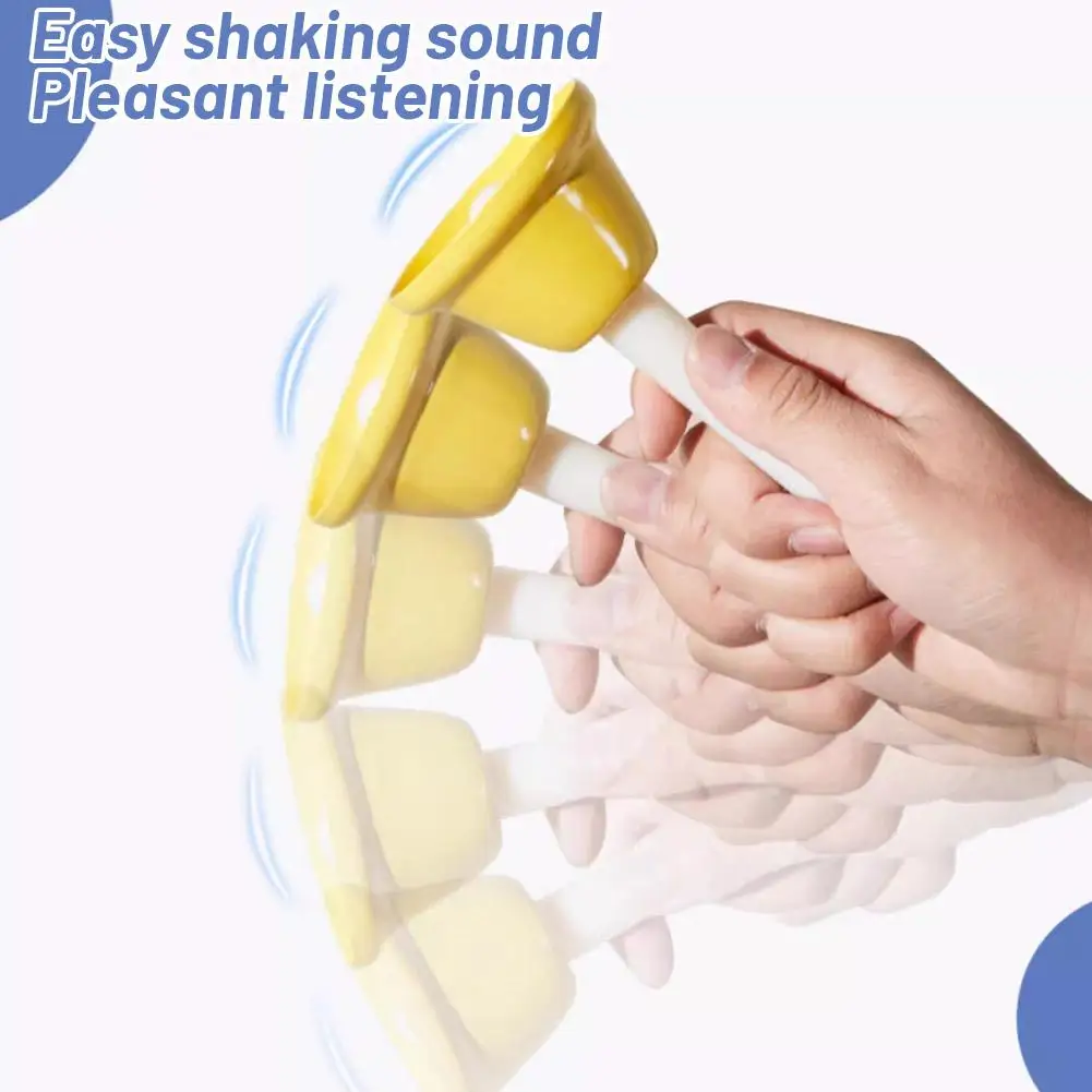Diatonic Metal Hand Bell 8 Notes Educational And Fun Toy for Children 8pcs