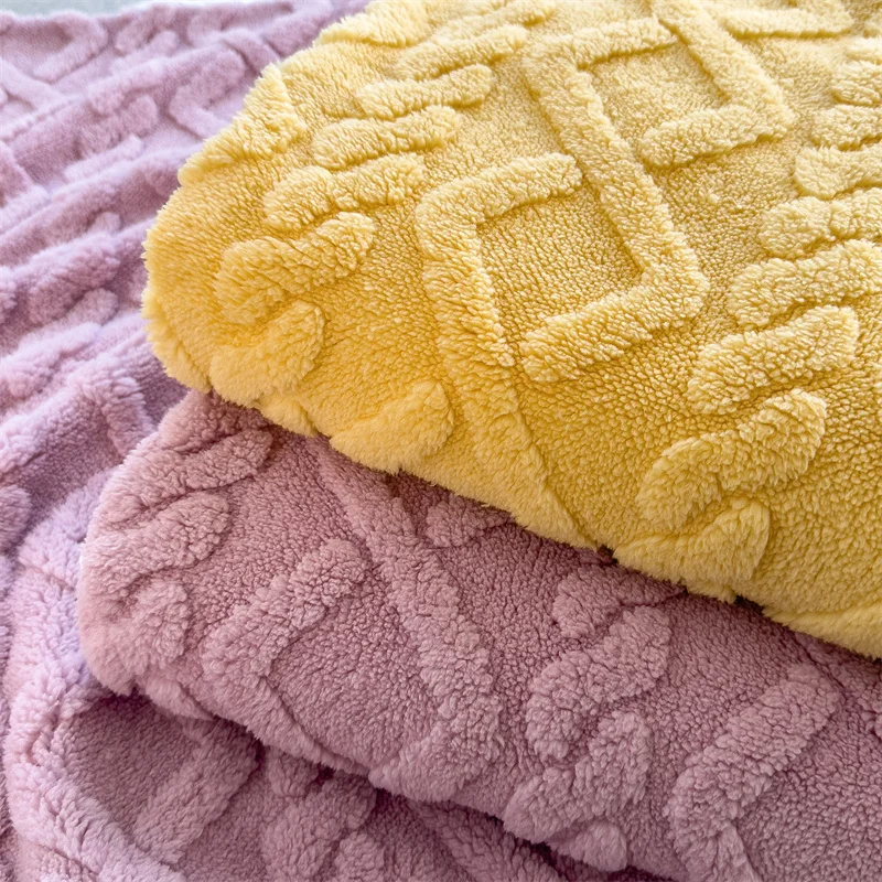 Winter Warm Fitted Sheet Milk Velvet Bed Cover Solid Color Thickened Mattress Protector for Bedroom Living Room Mattress Cover 3