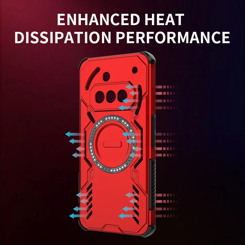 Magnetic Armor Case with Strong Mag-Safe and Anti-Knock Protection
