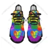 LGBT Pride Womens Shoes Wear Resistant Mesh Swing Sneakers Rainbow Gay Love is Love Design Ladies Classic Men Tennis Zapatos 2