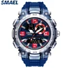 SMAEL 1921 Watch Night Light Alarm Clock Dual Display Electronic Watch Youth Student Waterproof Sports 1