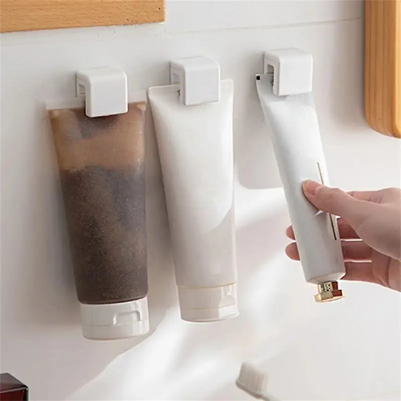 1/2/3/5/10pcs Punch-free Toothbrush Holder Wall-mounted Toothpaste Holder Storage Rack Holders Organizer Bathroom Accessories images - 6