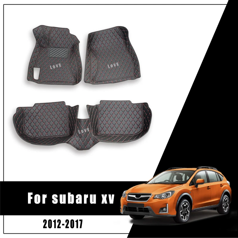 Car Floor Mats For Subaru Xv 2012 2013 2014 2015 2016 2017 Leather Rugs