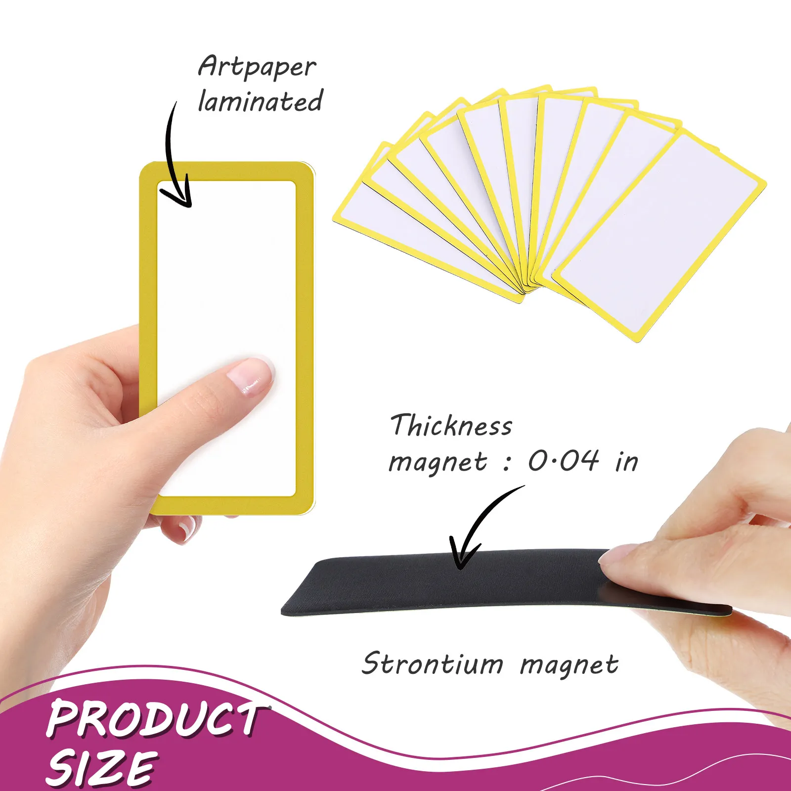 10Pcs 건식 지우기 자석 라벨 화이트 보드 냉장고 문 사무실 연구 홈 스토리지 용 다기능 이름표