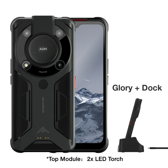 AGM Glory Qualcomm 5G Rugged Phone Global Version Android 11 NFC Rugged Smartphone 6200mAh Arctic Battery 6.53" Celular Phones 8gb ddr4 8GB RAM