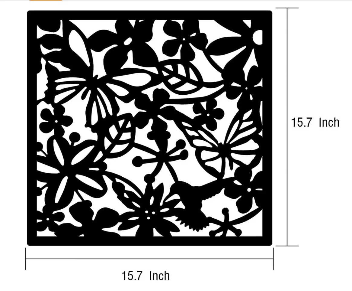 DIY Hanging Room Divider Made of Environmentally PVC, 12 PCS Partitions Panels Screen for Decorating Bedding, Dining, Study and