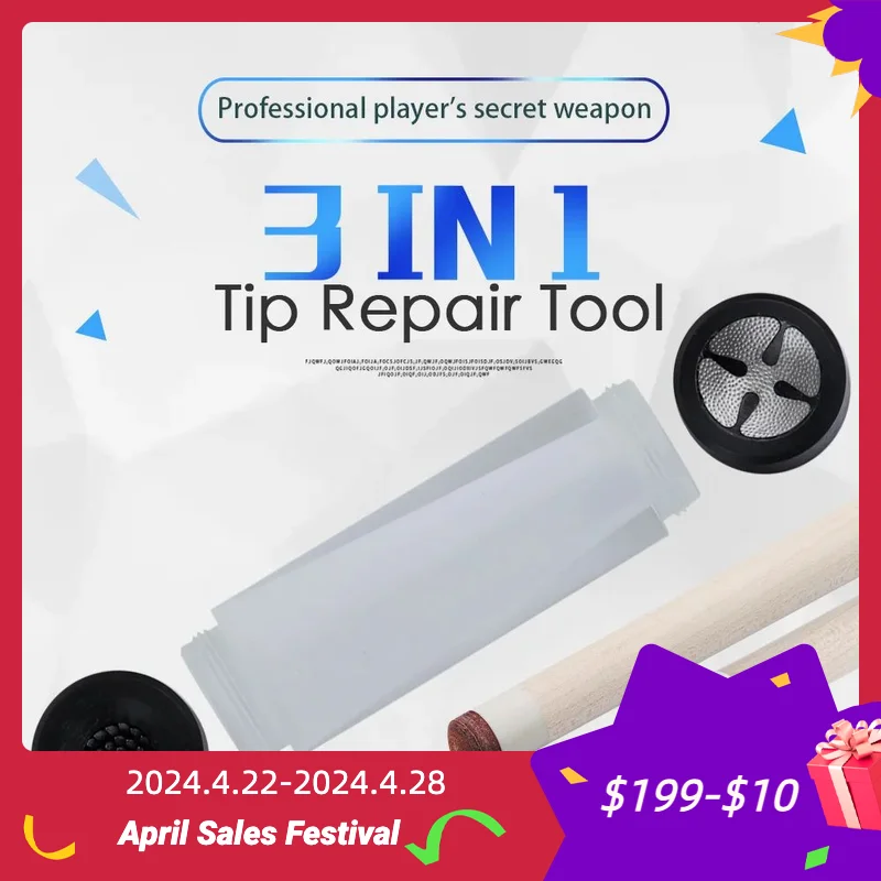 3 in 1 Repair  Acupuncture Frosted Trimmer Burnisher Shaper Tapper Polished tip Arc Multi-functional Tip Tool Billiard Accessory jielisi 3 in 1 paper trimmer multi functional