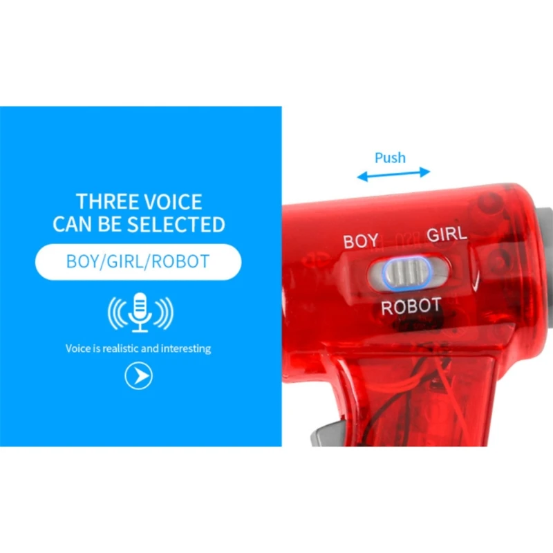 Kids' Voice Changer Microphone with Robot and Megaphone Features