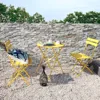 3-Piece Folding Bistro Set, 2 Chairs and 1 Table, Weather-Resistant Outdoor/Indoor Conversation Set for Patio, 3