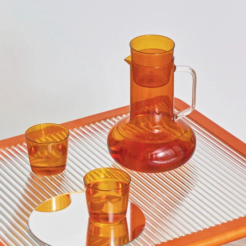 54oz Water Pitcher Glass Pitcher Tea Kettle Large GlassTeapot Carafe Cold Juice Iced Drinking Jug for Boiling Water